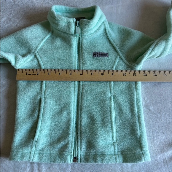 Columbia Girls' Benton Springs Fleece Jacket Light Green Sweater Size 2T - Picture 4 of 8